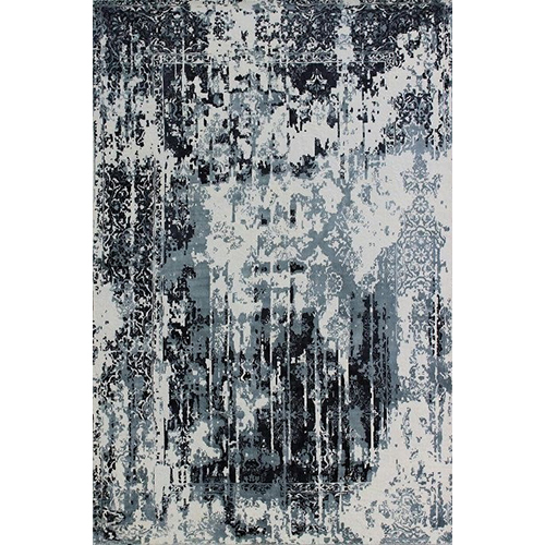D No-072 Printed Double Back Loom Hand Knotted Floor Carpet - Color: Multicolor