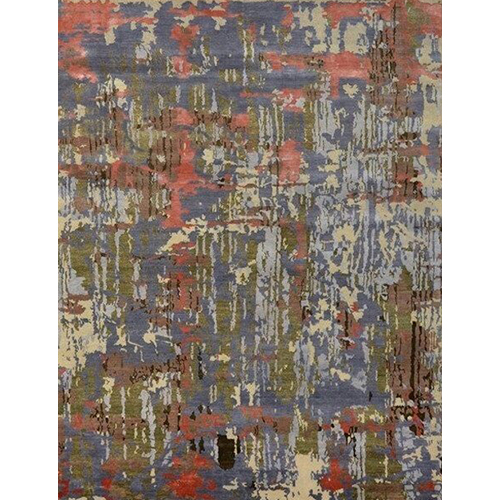 D No-005 Hand Knotted Weave Carpet Wool With Bamboo Silk Yarn