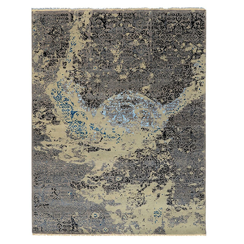 D No-092 Hand Knotted Weave Made By Wool Carpet With Yarn