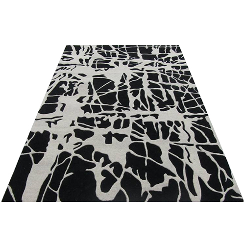 RRC-809 Black Beige Handtufted Floor Carpet