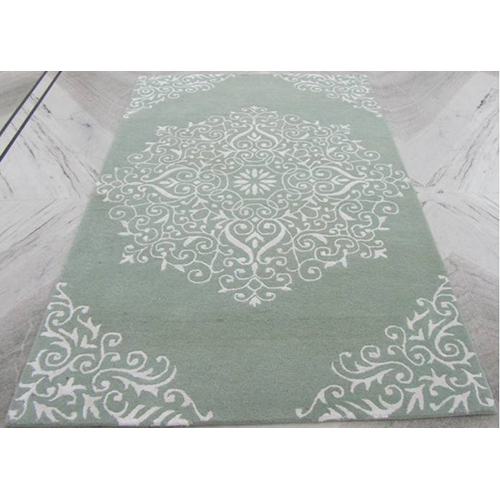 RRC-807 Wool Vescose Green Handtufted Floor Carpet