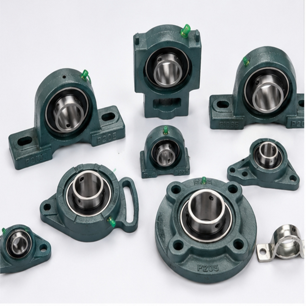 Pillow Blocks - Cast Iron, 10-50 mm Shaft Diameter, 1-10 kN Load Capacity, 0-80 Â°C Operating Temperature | Ball Bearing, ISO 281 Compliance