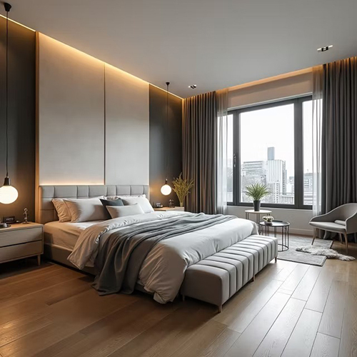 Luxury Wooden Bed