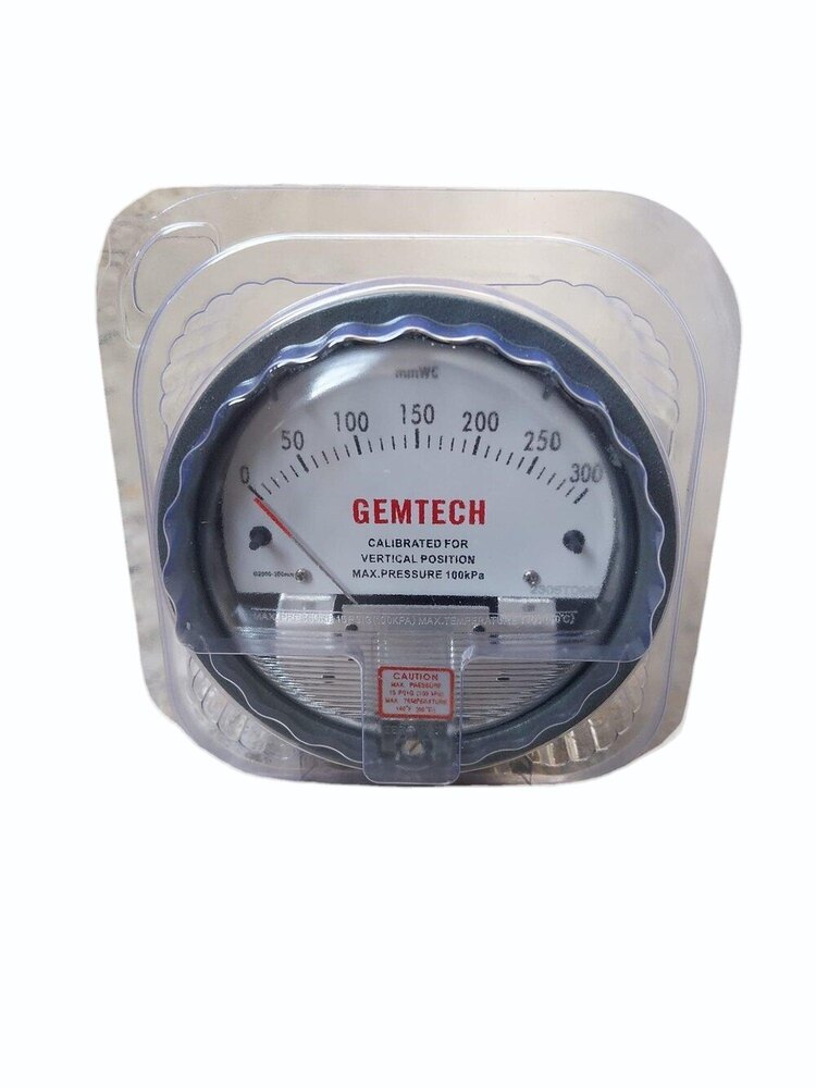 Model G2000-125pa Gemtech Differential Pressure Gauge Range 125 Pa