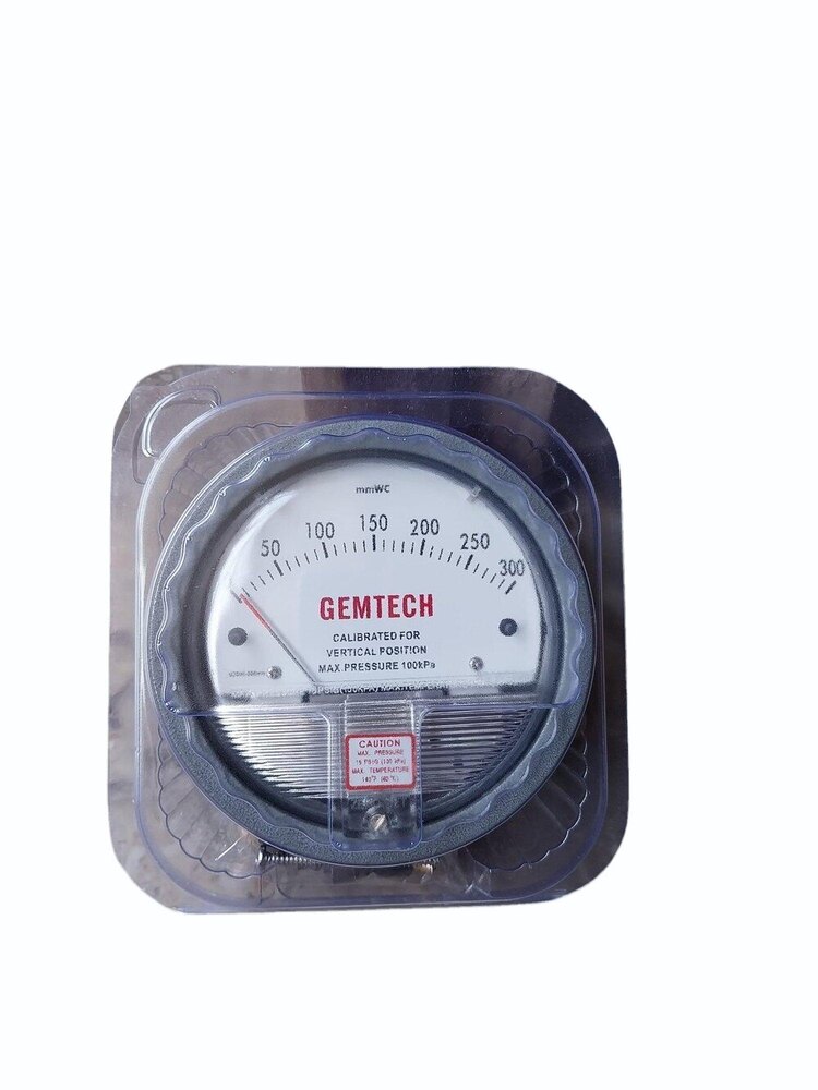 Model G2000-125pa Gemtech Differential Pressure Gauge Range 125 Pa