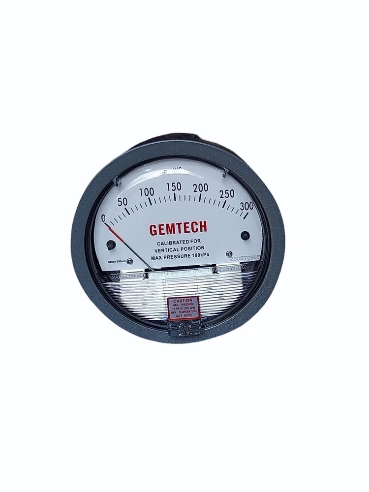 Model G2000-125pa Gemtech Differential Pressure Gauge Range 125 Pa