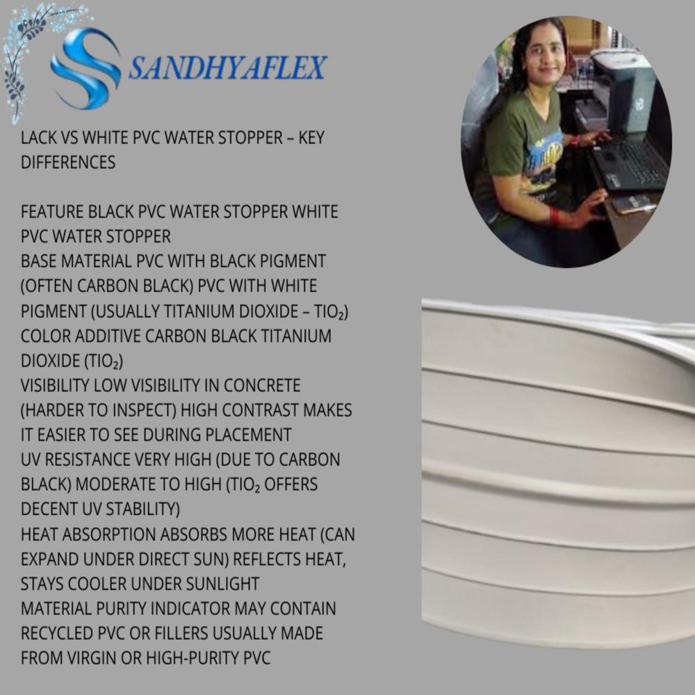 white color PVC Water Stopper 