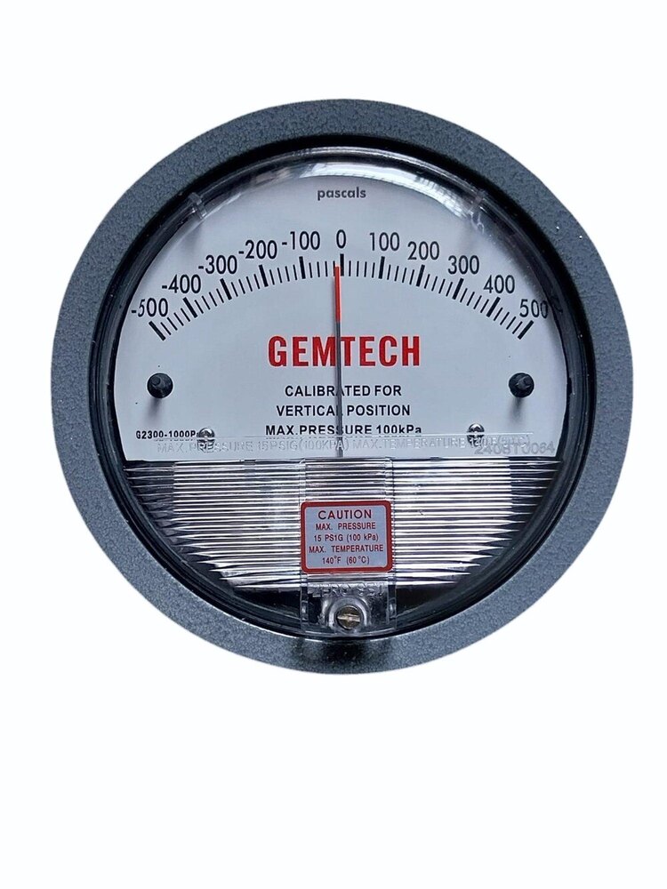 Model G2000-500PA GEMTECH Differential Pressure Gauge Range 500 PA