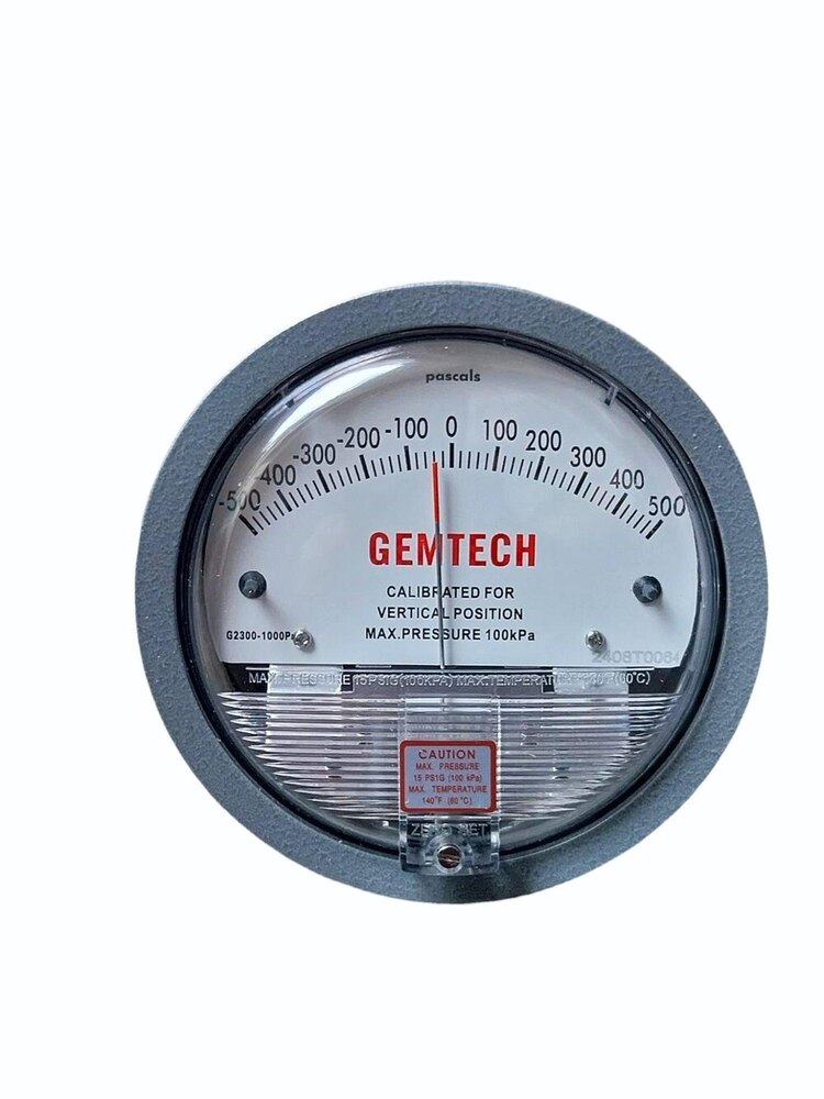 Model G2000-500PA GEMTECH Differential Pressure Gauge Range 500 PA