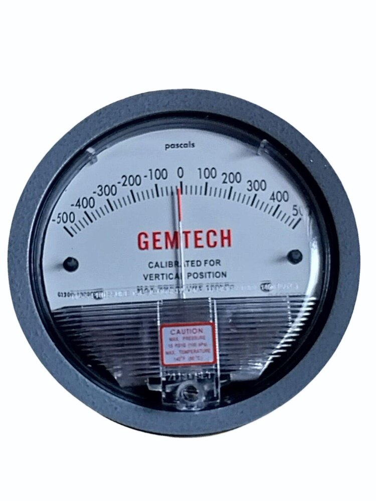 Model G2000-500PA GEMTECH Differential Pressure Gauge Range 500 PA