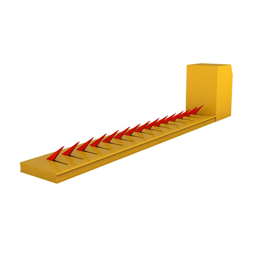 Hydraulic Tire Killer Traffic Barrier Road Blocker With Vehicle Tire Spike - Color: Yellow