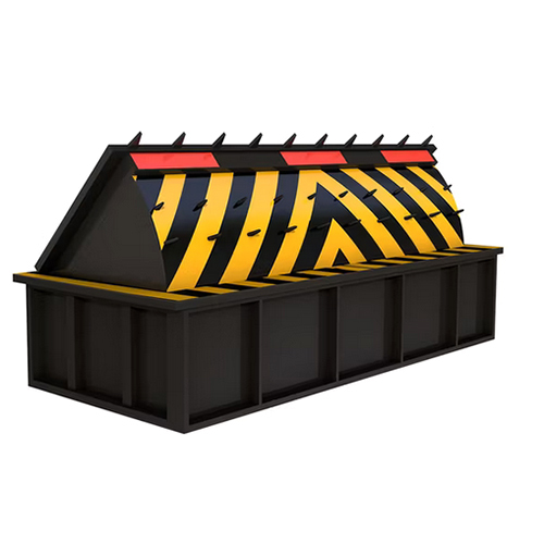 Ip68  Heavy Duty Electric Road Blocker With Traffic Barrier Machine For Roadway - Color: Black And Yellow