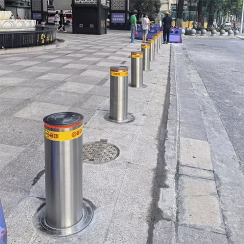 Fully Automatic Hydraulic Bollard - Color: Silver