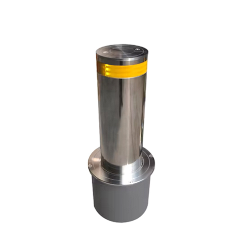 Automatic Stainless Steel Hydraulic Rising Bollard - Color: Silver