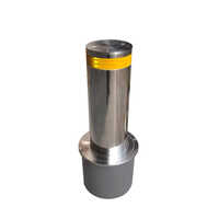 Automatic Stainless Steel Hydraulic Rising Bollard - Color: Silver