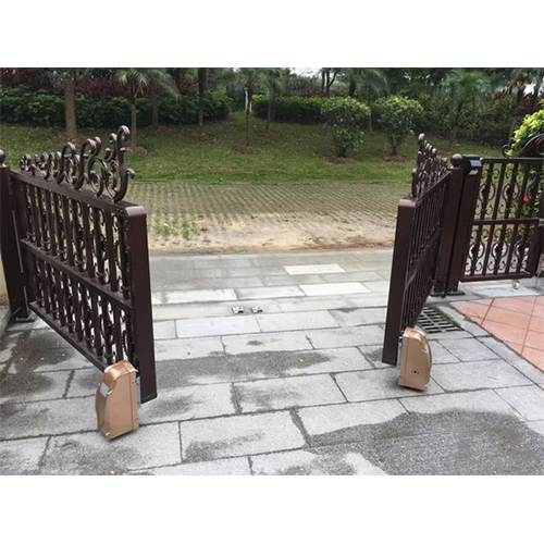 Ornamental Garden Customized Cast Wrought Iron Metal Gate - Color: Black