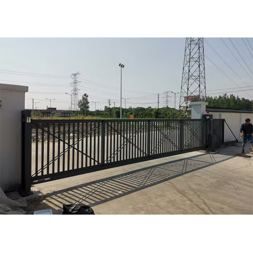 Cantilever Sliding Electric Gate For Factory Or Garden - Color: Black