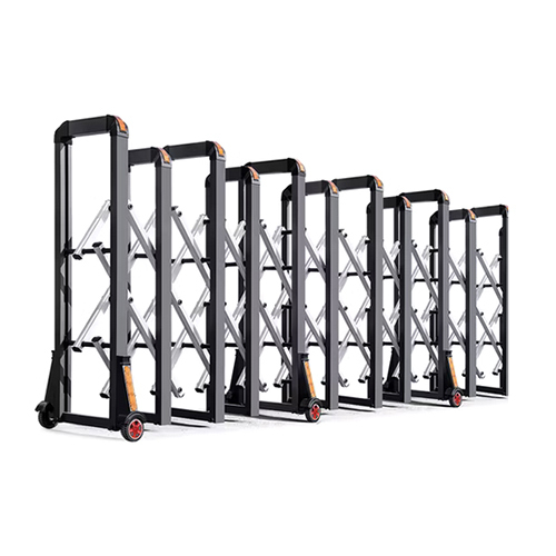 Strong Wind Resistant Factory Gate Automatic Stainless Steel Retractable - Color: Black