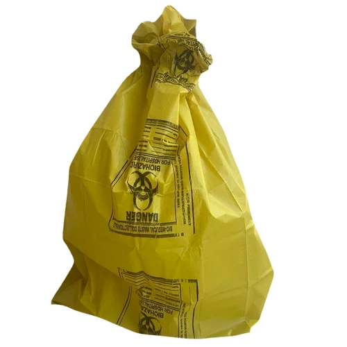 Yellow Garbage Bag - Size: 17X19 Inch