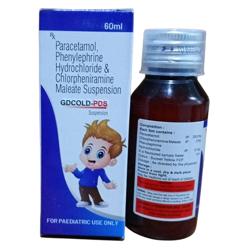 Paracetamol Phenylephrine Hydrochloride And Chlorpheniramine Maleate Suspension - Drug Type: General Medicines