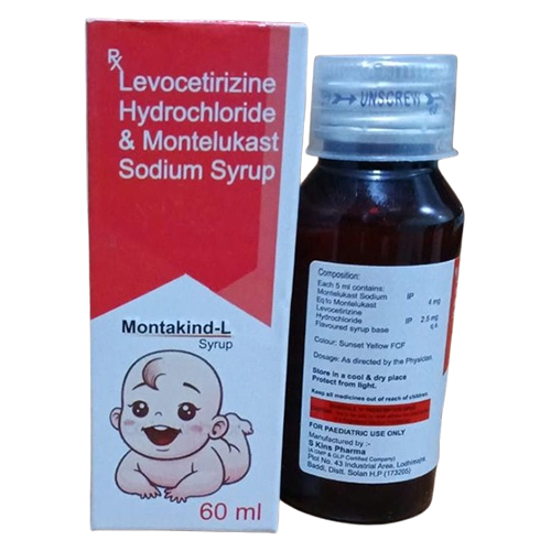Levocetirizine Hydrochloride And Montelukast Sodium Syrup - Drug Type: General Medicines