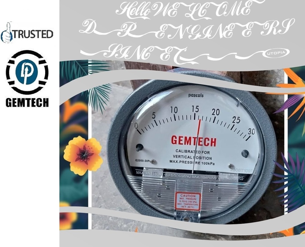 GEMTECH Differential Pressure Gauge Dealers in Delhi Localities