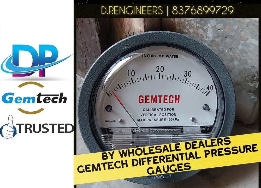 Gemtech Differential Pressure Gauge Dealers In Delhi Localities