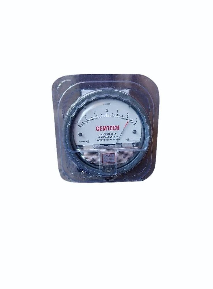 Gemtech Differential Pressure Gauge In Noida - Accuracy: 2% (-Ha Model 1) Of Fs (3% (-Ha 1.5%) On -0
