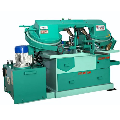 Shsa175 Semi Automatic Band Saw Machine - Color: Green