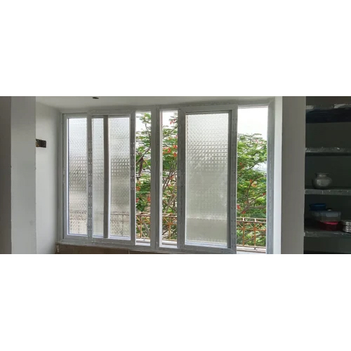 Upvc Frameless Sliding Door - Color: White