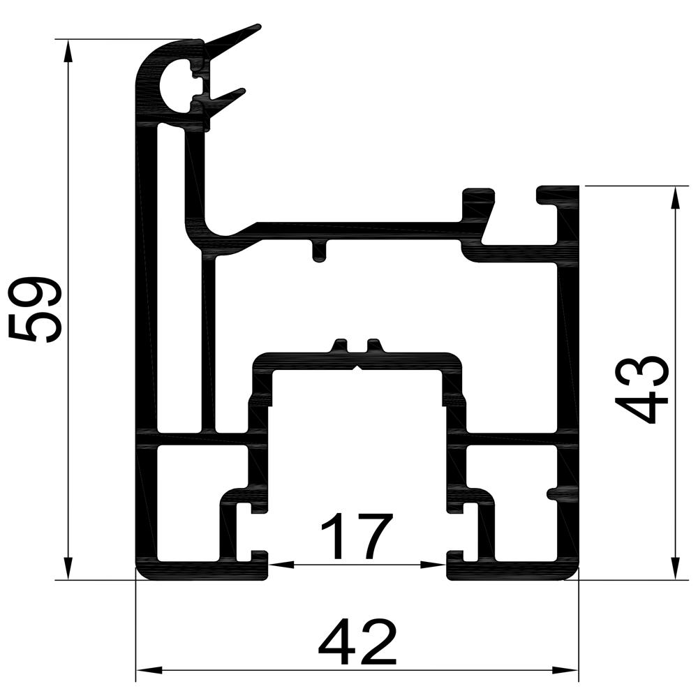 UPVC Small Sash Profile