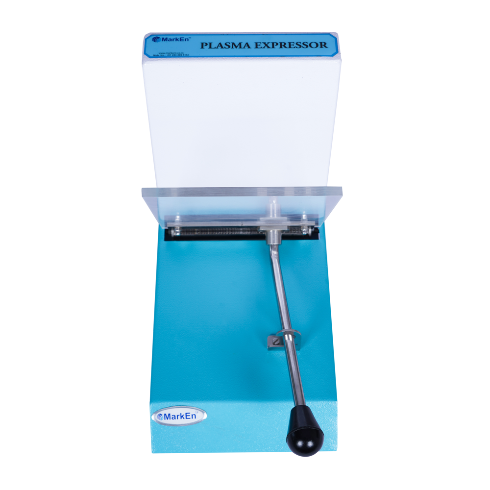 Plasma Expressor - Stainless Steel, Different Size Millimeter, White | Manual Operation, Durable Acrylic Plate, Uniform Spring-loaded Pressure