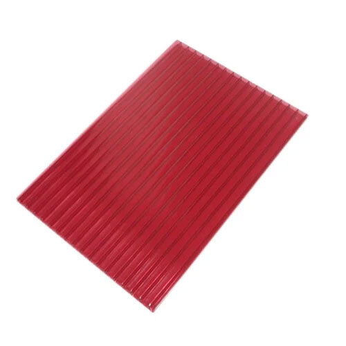 8mm Red Multiwall Polycarbonate Sheet - Size: 8 X 4 Feet