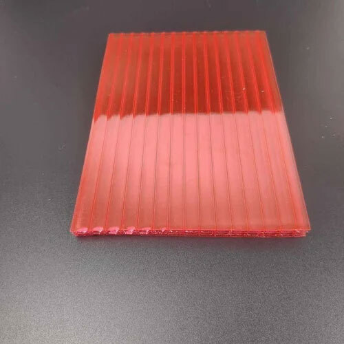8mm Red Multiwall Polycarbonate Sheet - Size: 8 X 4 Feet