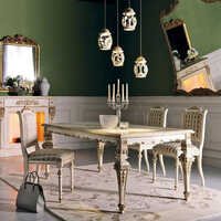 Wooden Dining Table And Chair - Color: Natural