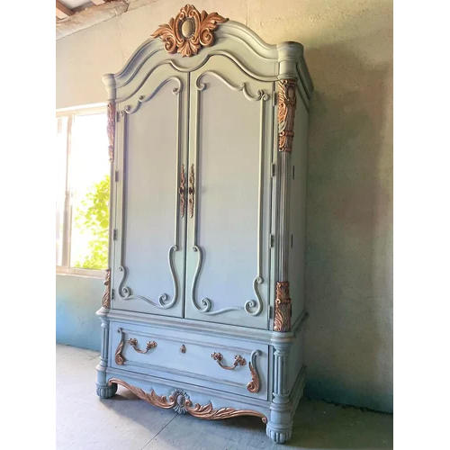 Wooden Carved Almirah Cabinet Cupboard