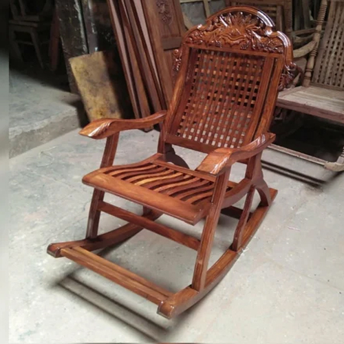 Wooden Rocking Chair - Color: Brown