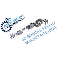 3D Snacks Pellet Making Machine