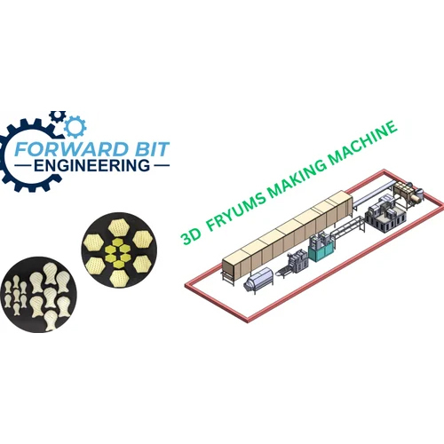 Industrial 3D Fryums Making Machine - Automation Grade: Semi Automatic