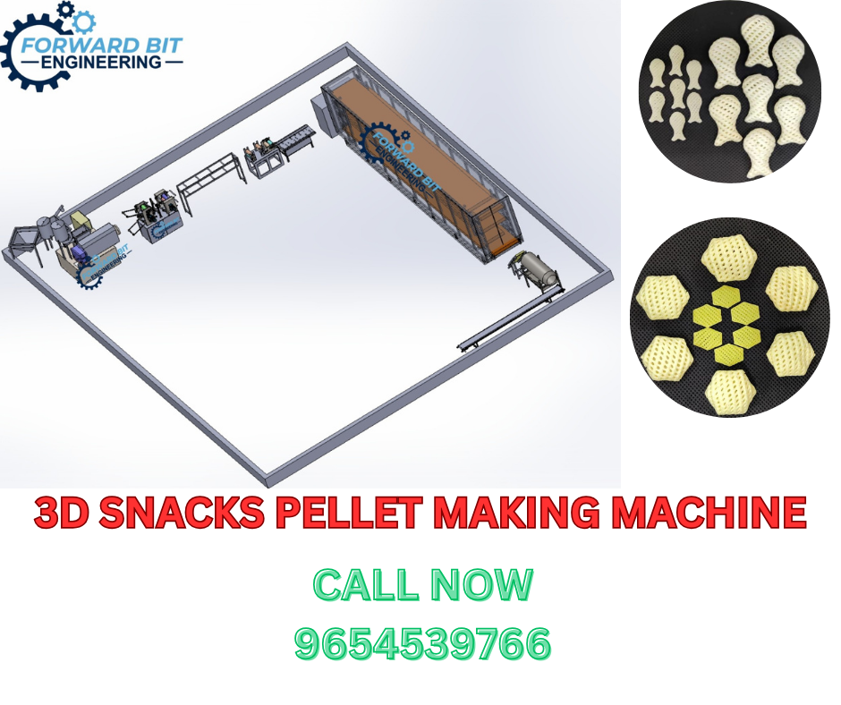Industrial 3D Triangle Fryums Making Machine - Automation Grade: Automatic