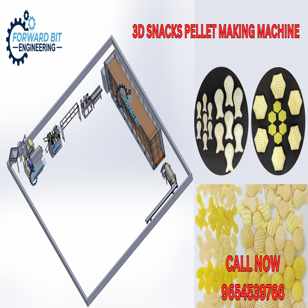 300 Kg 3D Fryums Making Machine - Automation Grade: Semi Automatic