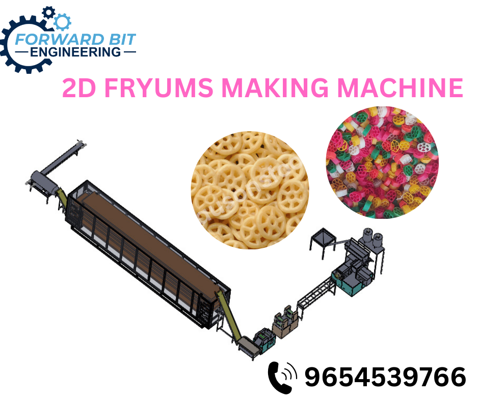 Wheel Shape Papad Fryums Making Machine