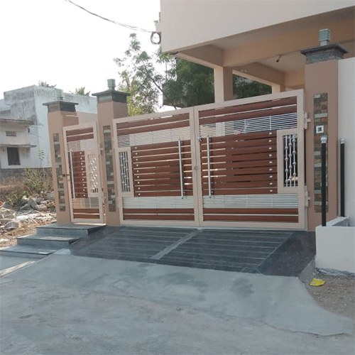 Modern Rectangular Iron House Main Gate