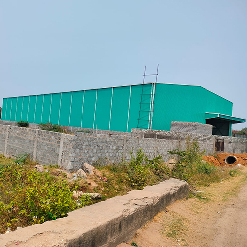 Prefabricated Steel Building - Color: Green