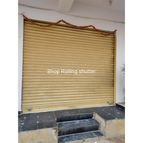 Shop Rolling Shutter - Color: Yellow