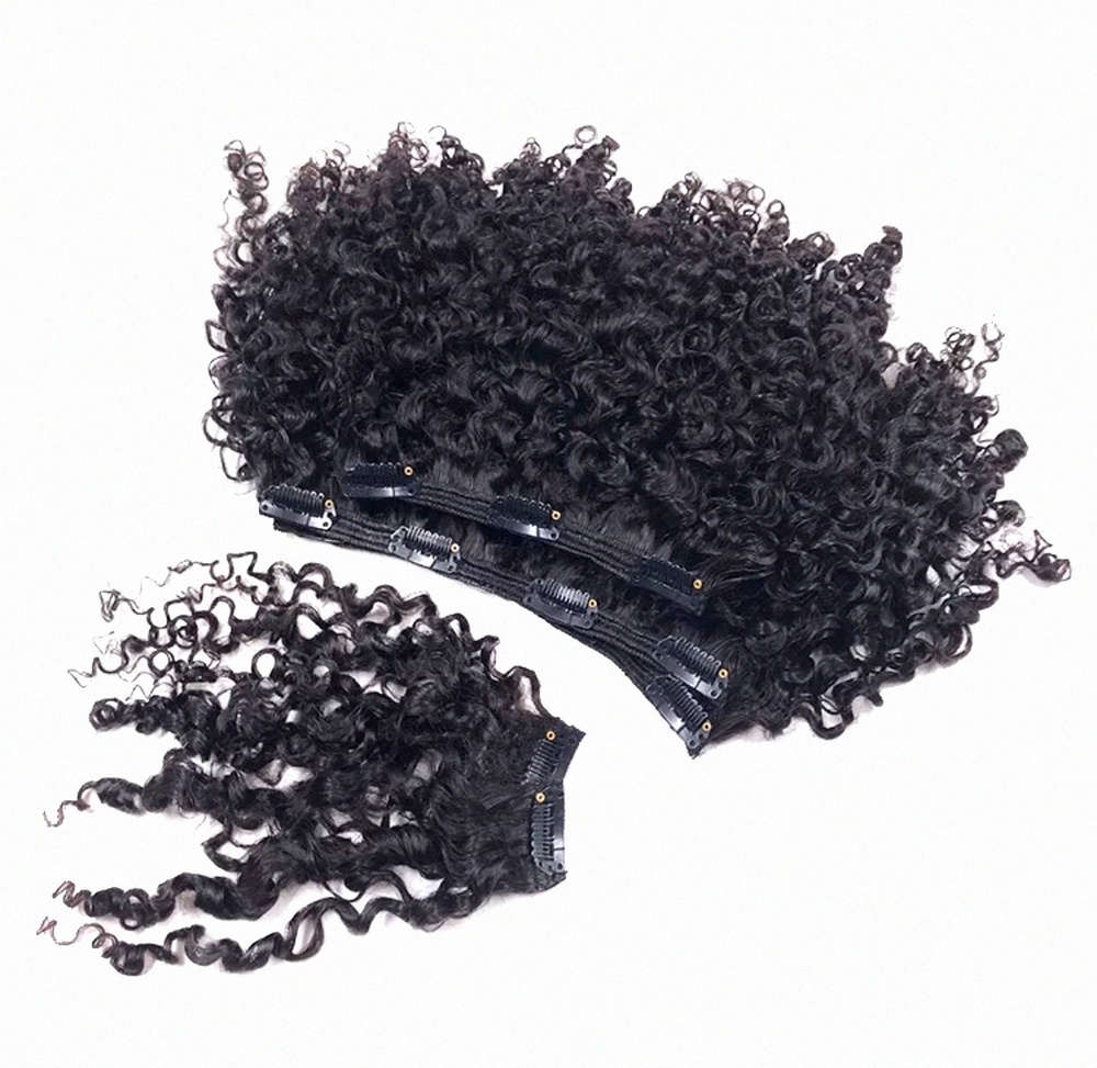 Raw Natural Brazilian curly hair extension