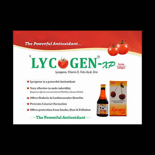 Lycopene Vitamin E Folic Acid Syrup - Drug Type: General Medicines