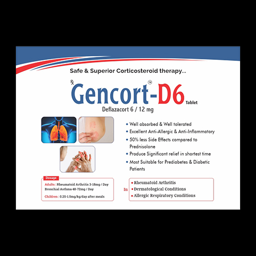 6Mg Deflazacort Tablets - Drug Type: General Medicines