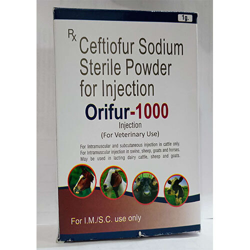 Ceftiofur Sodium With Tray & Syring Or Needle - Ingredients: Chemicals