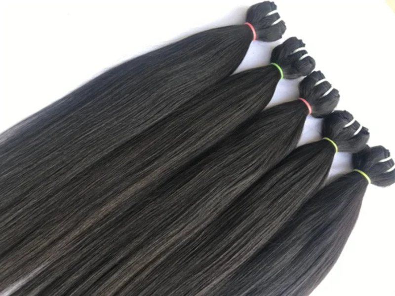 Natural Black Straight Human Hair Extension, Premium Remy Hair Extension